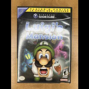 Luigi's Mansion Game Case & Manual